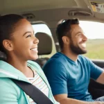 쉐보레 이쿼녹스 VS 쉐보레 트레일블레이저 - **A joyful family road trip in a spacious SUV.**
Detailed Description: A family of four – a moth...