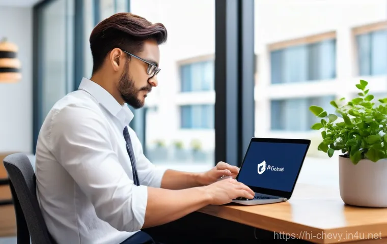 쉐보레 볼트 EV 보험료 절약 팁 - **Prompt 1: Smart Insurance Comparison for EV Owners**
"A bright, modern home office scene. A co...